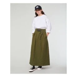 Tulip Quilted Skirt | Khaki -American Vintage Shop unnamed file 2224