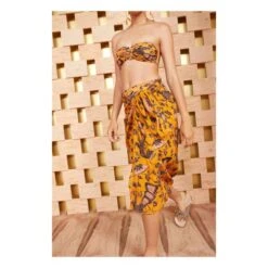 ULLA JOHNSON Paz Pareo Skirt | Saffron -American Vintage Shop unnamed file 2234