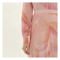 FORTE_FORTE Silk Chiffon Printed Skirt "Dream" | Pink -American Vintage Shop unnamed file 2243