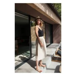 Minette Cotton Gauze Midi Skirt - Women’s Collection | Ecru -American Vintage Shop unnamed file 2271