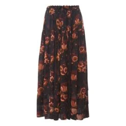 ULLA JOHNSON Rita Silk Skirt | Black