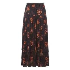 ULLA JOHNSON Rita Silk Skirt | Black -American Vintage Shop unnamed file 2277