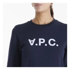 A.P.C. Viva Sweatshirt | Navy Blue -American Vintage Shop unnamed file 228