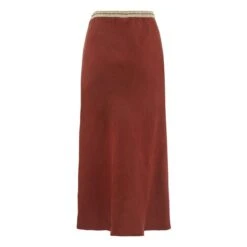 Hartford Jima Linen Skirt | Brown -American Vintage Shop unnamed file 2289