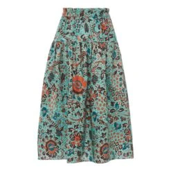 ULLA JOHNSON Fernanda Skirt | Jade Green -American Vintage Shop unnamed file 2309