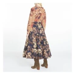 ULLA JOHNSON Makana Skirt | Navy Blue -American Vintage Shop unnamed file 2325