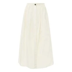 Buttoned Skirt | Ecru