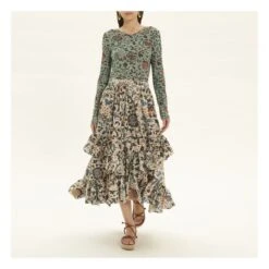 ULLA JOHNSON Allegra Skirt | Ecru -American Vintage Shop unnamed file 2346