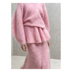 By Malene Birger Hevina Mohair Skirt | Pink -American Vintage Shop unnamed file 2356