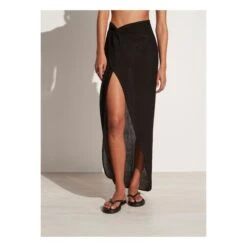 Faithfull The Brand Lulu Skirt | Black -American Vintage Shop unnamed file 2361