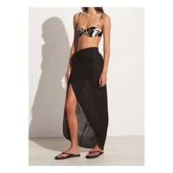 Faithfull The Brand Lulu Skirt | Black -American Vintage Shop unnamed file 2362