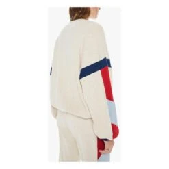 MOTHER The Loosen Up Crop Sweatshirt | Cream -American Vintage Shop unnamed file 262