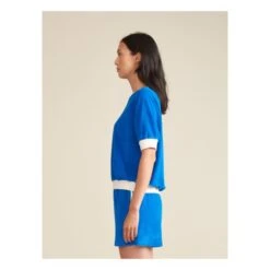 Bellerose Chila Terry Sweater - Women’s Collection | Blue -American Vintage Shop unnamed file 273