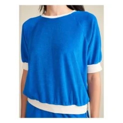 Bellerose Chila Terry Sweater - Women’s Collection | Blue -American Vintage Shop unnamed file 274