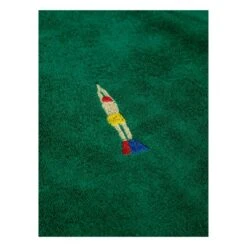 Bobo Choses Organic Cotton Terry Sweatshirt | Green -American Vintage Shop unnamed file 293