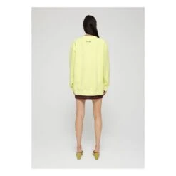 Oversized Organic Cotton Sweatshirt | Lemon Yellow -American Vintage Shop unnamed file 379