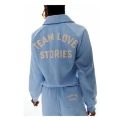 Love Stories Russel Organic Cotton Polo Neck Sweater | Light Blue -American Vintage Shop unnamed file 400