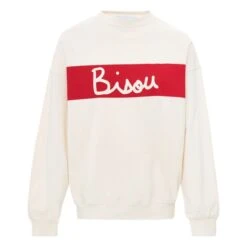 Oversize Bisou Sweatshirt - Women’s Collection | Ecru