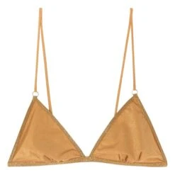 Nicoleta Sparkly Triangle Bra | Gold
