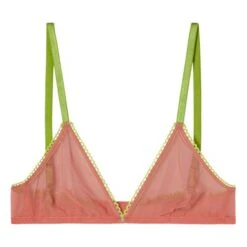Momoni Amethist Soft Tulle Bra | Coral