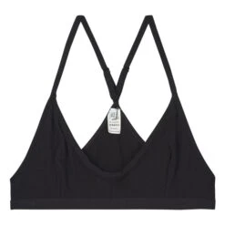 X Ribbed Bra | Black