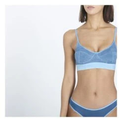 Soft Bamboo Lyocell Bra | Blue -American Vintage Shop unnamed file 513