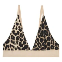 Triangle Bamboo Lyocell Bra | Leopard