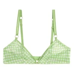 ICONE Miro Gingham Bra | Green
