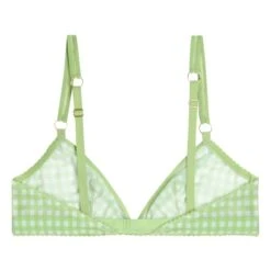 ICONE Miro Gingham Bra | Green -American Vintage Shop unnamed file 591