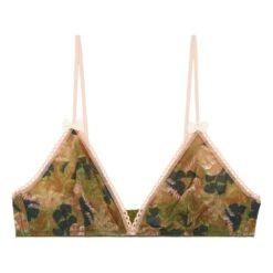 Momoni Amethist Print Bra | Green