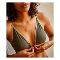 Jackie Sparkle Bra | Khaki -American Vintage Shop unnamed file 696