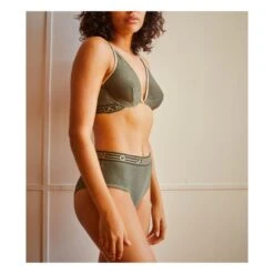 Jackie Sparkle Bra | Khaki -American Vintage Shop unnamed file 697