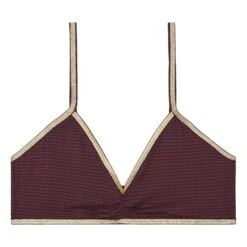 Georgia Textured Sports Bra | Plum