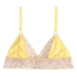 ICONE Vasco Embroidered Bra | Yellow