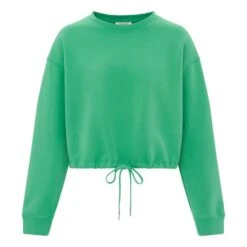 Organic Fleece Tie Sweatshirt | Green