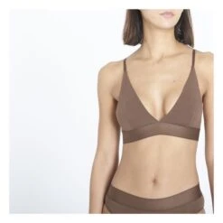 Triangle Bamboo Bra | Chocolate -American Vintage Shop unnamed file 759