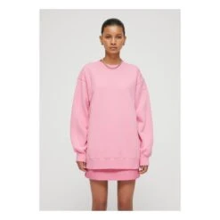 Oversized Organic Cotton Sweatshirt | Pink -American Vintage Shop unnamed file 80