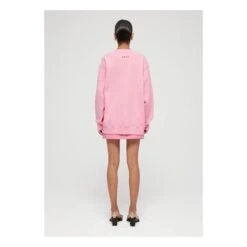 Oversized Organic Cotton Sweatshirt | Pink -American Vintage Shop unnamed file 81