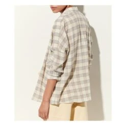 Delima Checked Shirt | Ecru -American Vintage Shop unnamed file 841