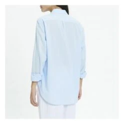 Beau Cotton Poplin Shirt | Blue -American Vintage Shop unnamed file 924