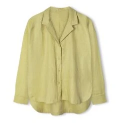 Celery Linen Shirt | Anise Green