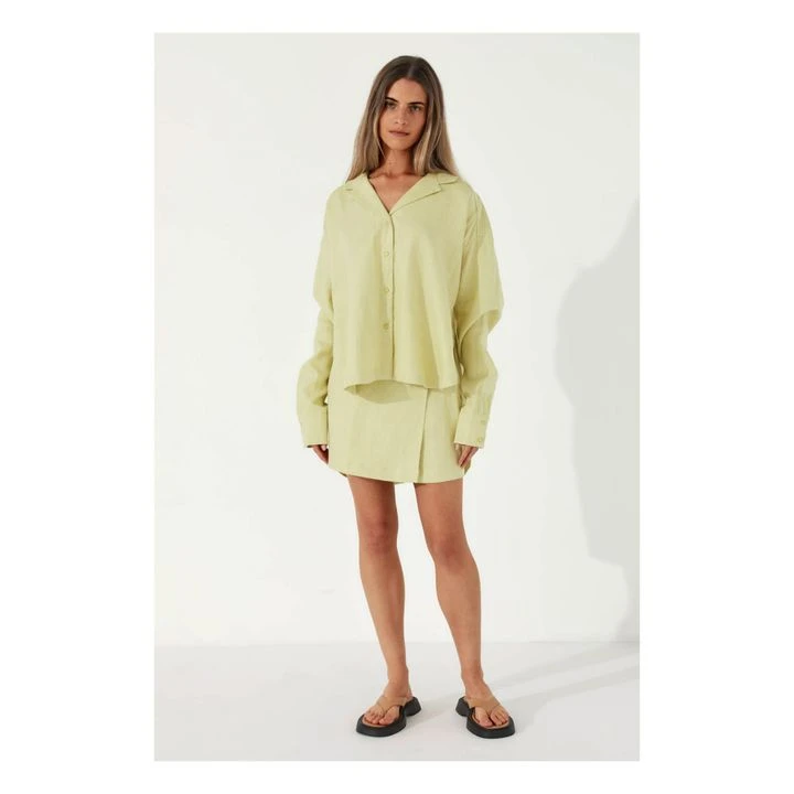 Celery Linen Shirt | Anise Green 2 Celery Linen Shirt | Anise Green - Image 2