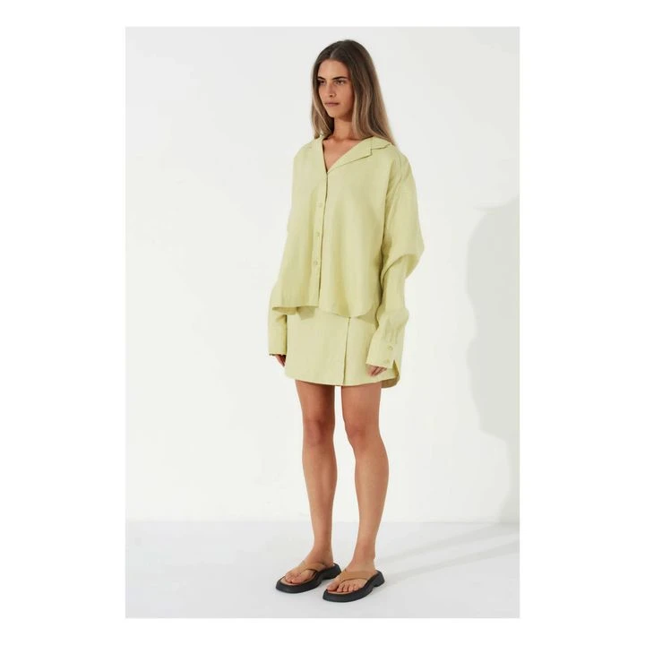 Celery Linen Shirt | Anise Green 3 Celery Linen Shirt | Anise Green - Image 3