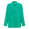 Sydney Cotton Poplin Shirt | Green