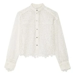 Cleo Guipures Shirt | White