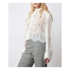 Cleo Guipures Shirt | White -American Vintage Shop unnamed file 969