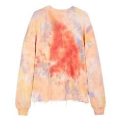 Anacapa Tie And Dye Organic Cotton Sweatshirt | Peach -American Vintage Shop unnamed file 98