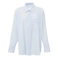 Sydney Cotton Poplin Shirt | Light Blue