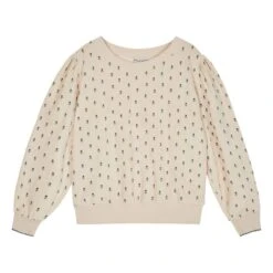 Tulips Terry Sweatshirt | Ecru